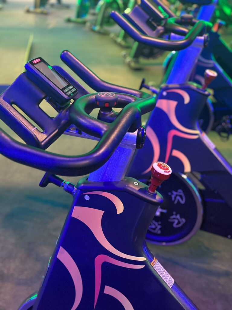 Indoor bike closeup