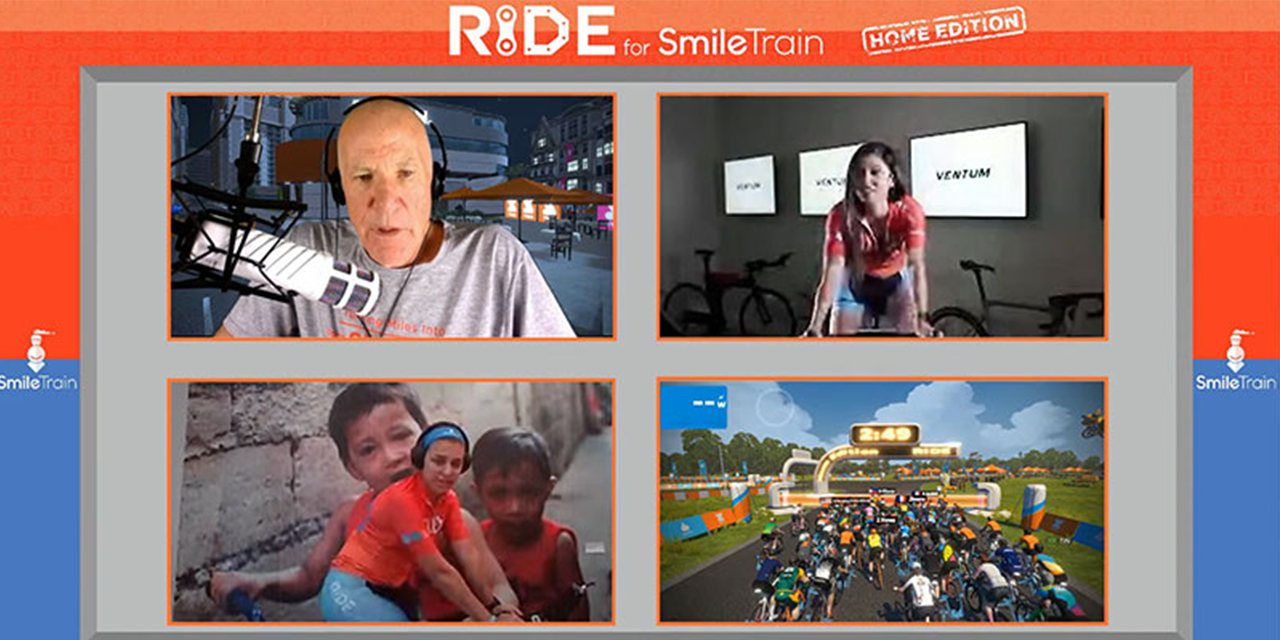 Ride for Smile Train home edition